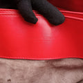 Pre-owned Bottega Veneta Roma Intrecciato Red lambskin  shoulderbag | stylenewstar
