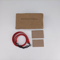 Pre-owned Bottega Veneta Roma Intrecciato Red lambskin  shoulderbag | stylenewstar