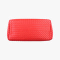 Pre-owned Bottega Veneta Roma Intrecciato Red lambskin  shoulderbag | stylenewstar