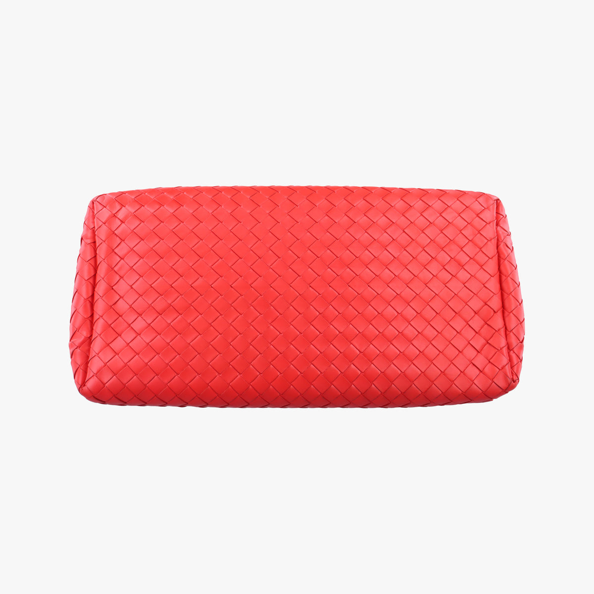 Pre-owned Bottega Veneta Roma Intrecciato Red lambskin  shoulderbag | stylenewstar
