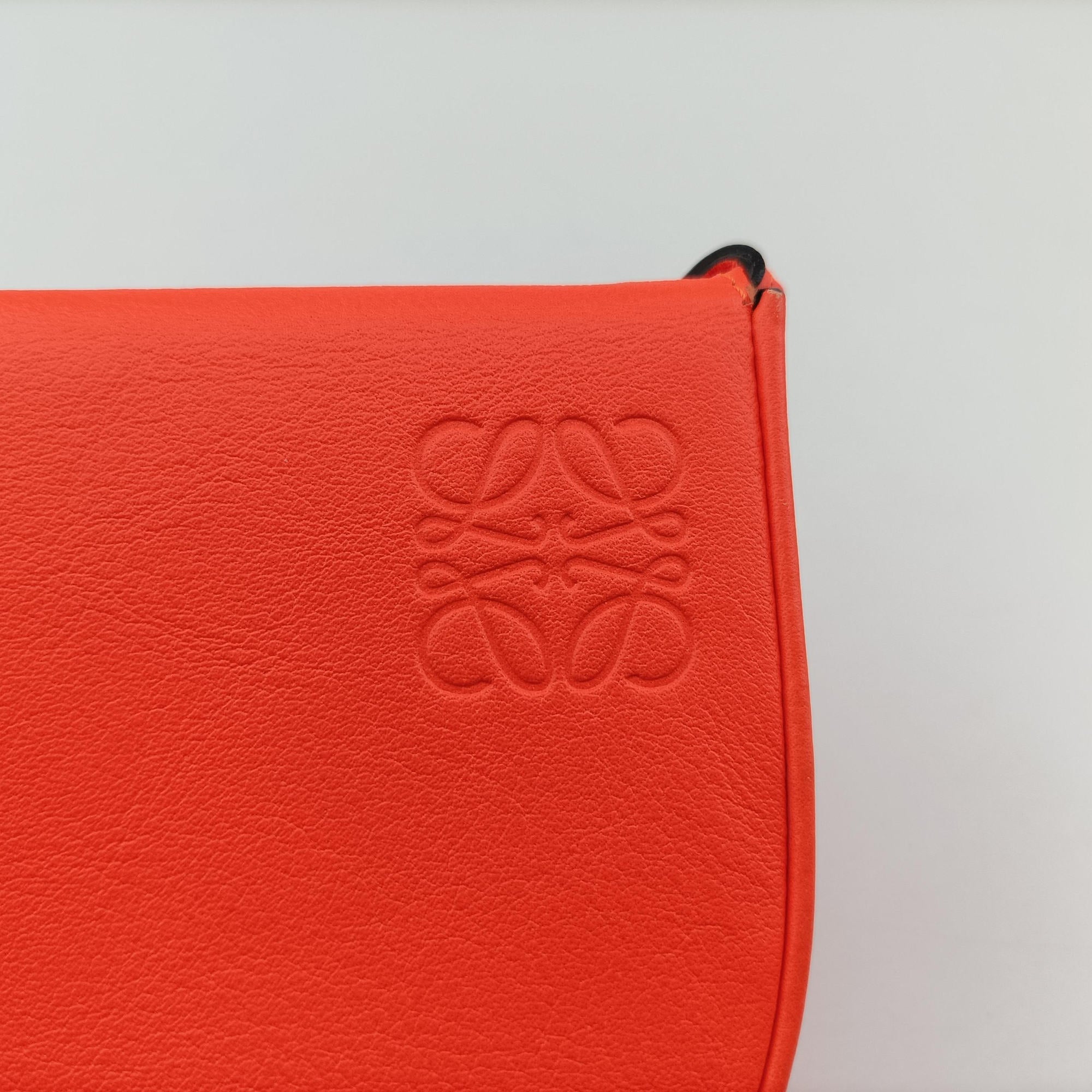 Heel Pouch mini Orange Leather 102011ヒールポーチミニ オレンジ レザー 102011