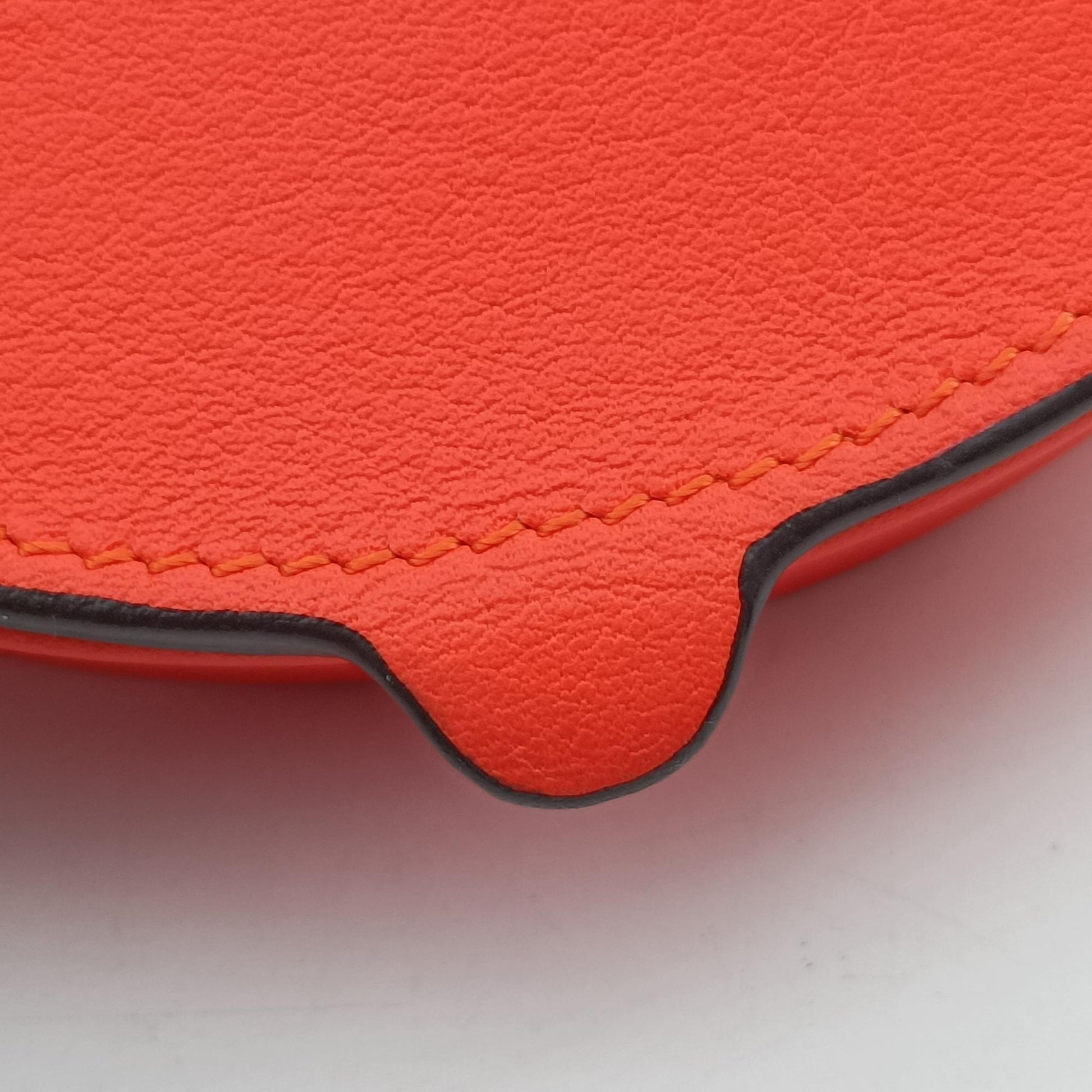Heel Pouch mini Orange Leather 102011ヒールポーチミニ オレンジ レザー 102011