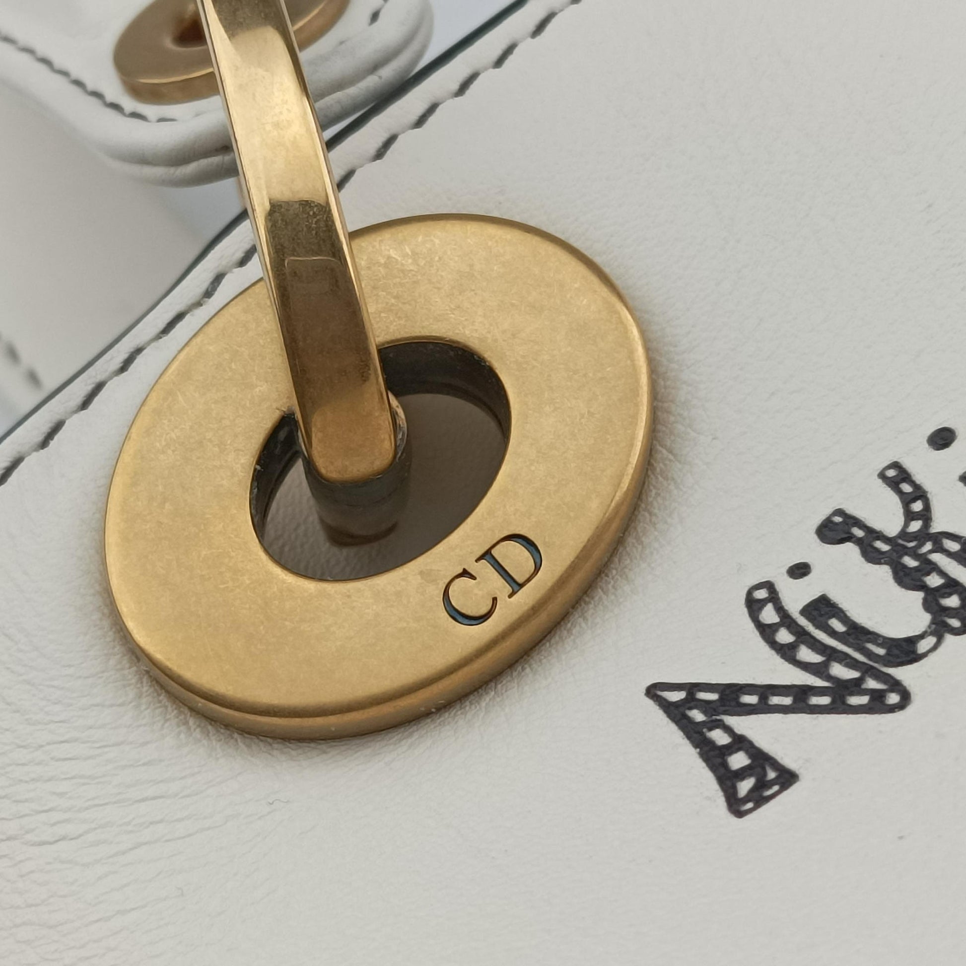 Niki de Saint Phalle Lady Dior White×Multicolour Leather 01-BO-0118ニキ ドゥ サンファル レディ ディオール ホワイト×マルチカラー レザー 01-BO-0118