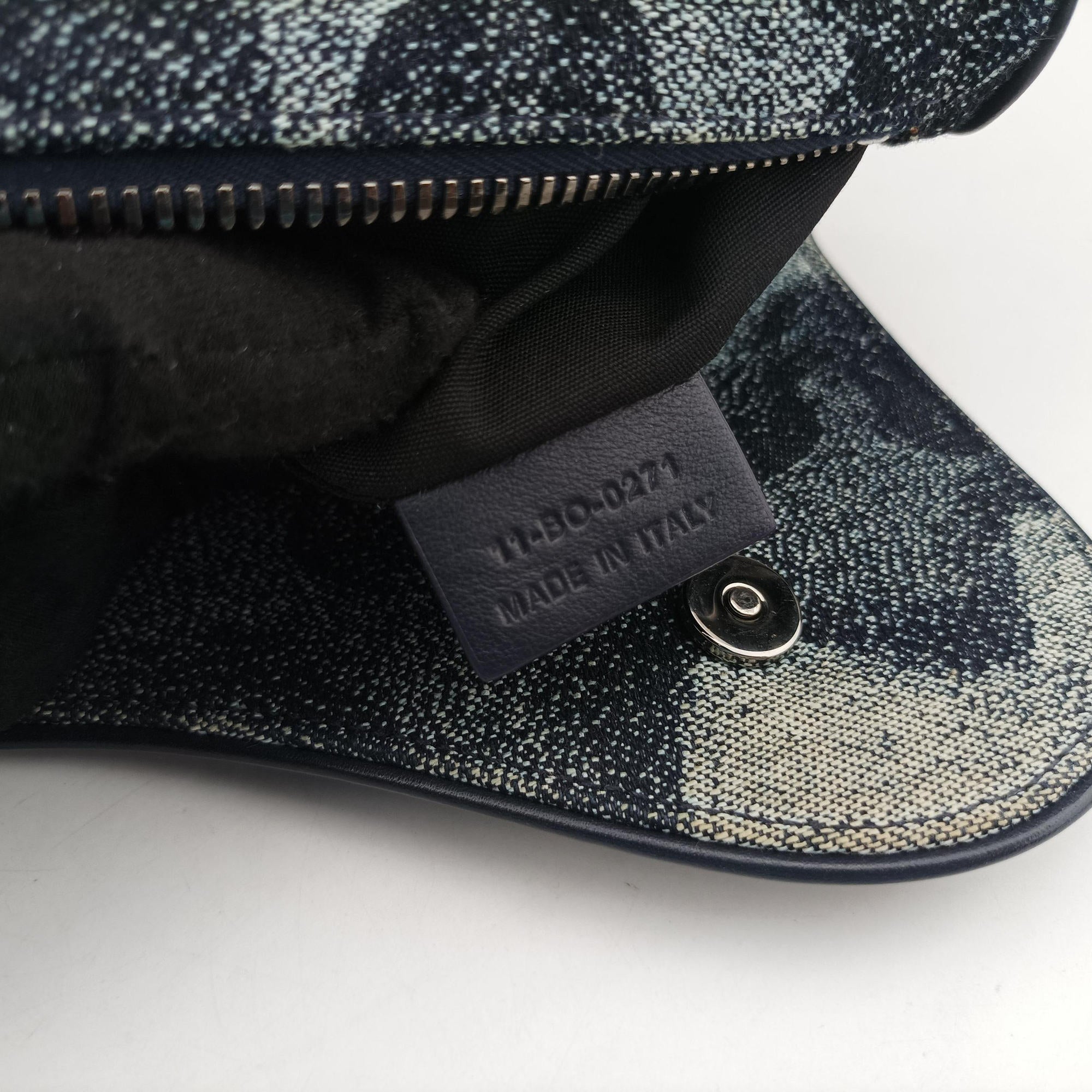 Saddle Navy×white Canvas×Leather 11-BO-0271サドル ネイビー×ホワイト キャンバス×レザー 11-BO-0271