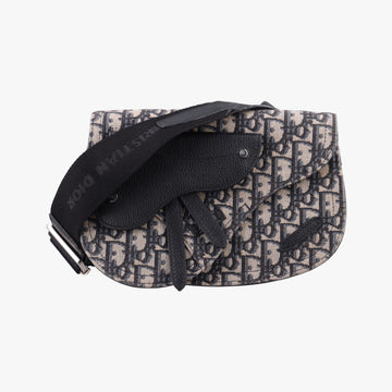 Saddle Pouch Navy×Black Jacquard×Leather 03-BO-0270サドル ポーチ ネイビー×ブラック ジャガード×レザー 03-BO-0270