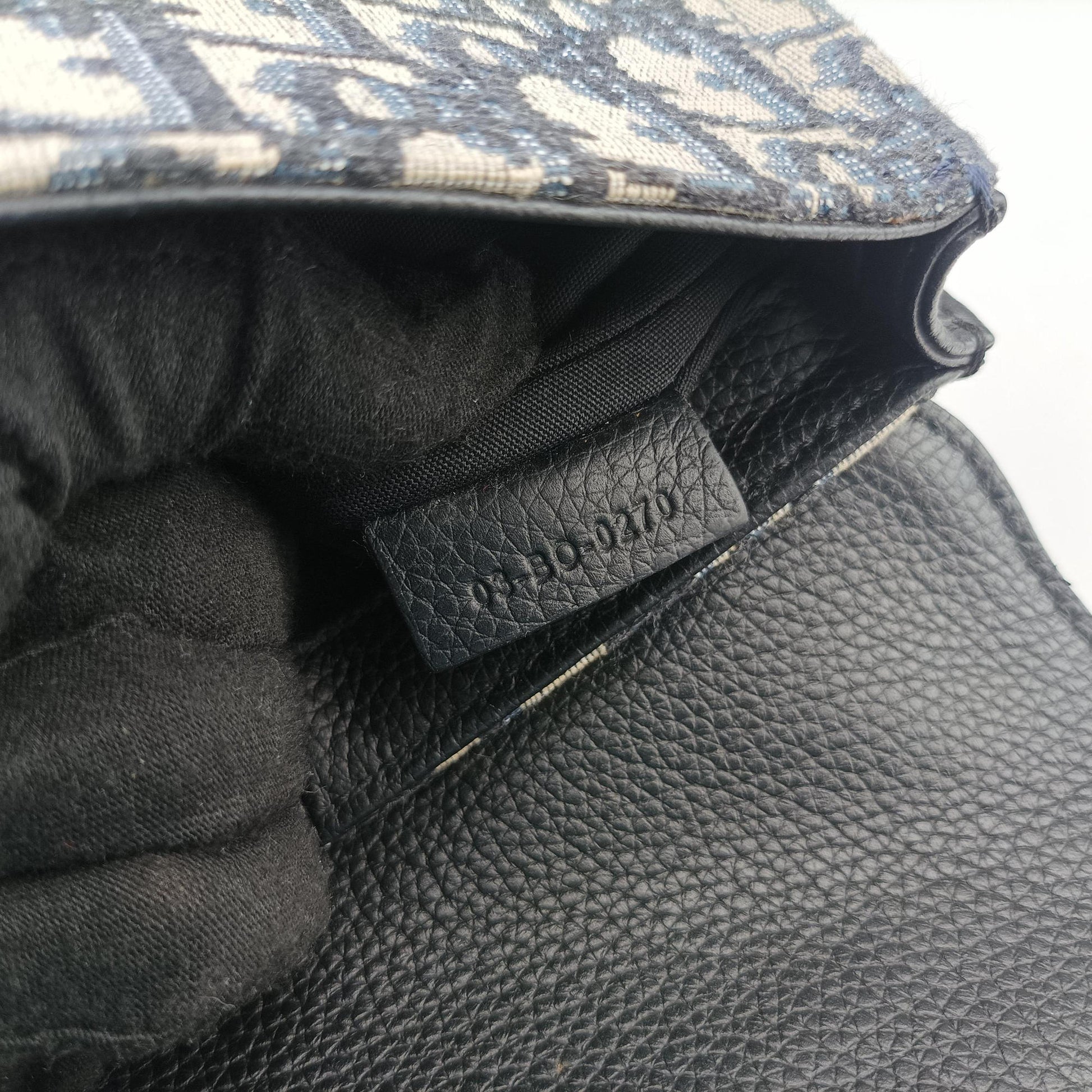 Saddle Pouch Navy×Black Jacquard×Leather 03-BO-0270サドル ポーチ ネイビー×ブラック ジャガード×レザー 03-BO-0270