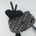 Saddle Pouch Navy×Black Jacquard×Leather 03-BO-0270サドル ポーチ ネイビー×ブラック ジャガード×レザー 03-BO-0270