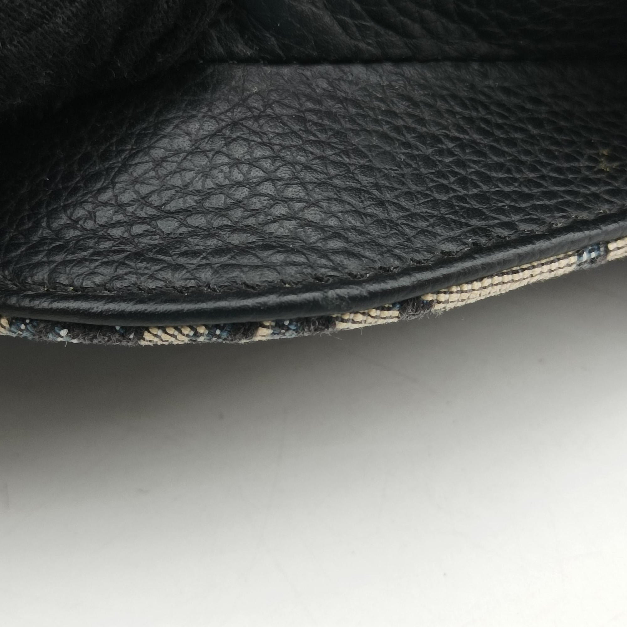 Saddle Pouch Navy×Black Jacquard×Leather 03-BO-0270サドル ポーチ ネイビー×ブラック ジャガード×レザー 03-BO-0270