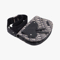 Saddle Pouch Navy×Black Jacquard×Leather 03-BO-0270サドル ポーチ ネイビー×ブラック ジャガード×レザー 03-BO-0270
