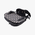 Saddle Pouch Navy×Black Jacquard×Leather 03-BO-0270サドル ポーチ ネイビー×ブラック ジャガード×レザー 03-BO-0270