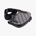 Saddle Pouch Navy×Black Jacquard×Leather 03-BO-0270サドル ポーチ ネイビー×ブラック ジャガード×レザー 03-BO-0270