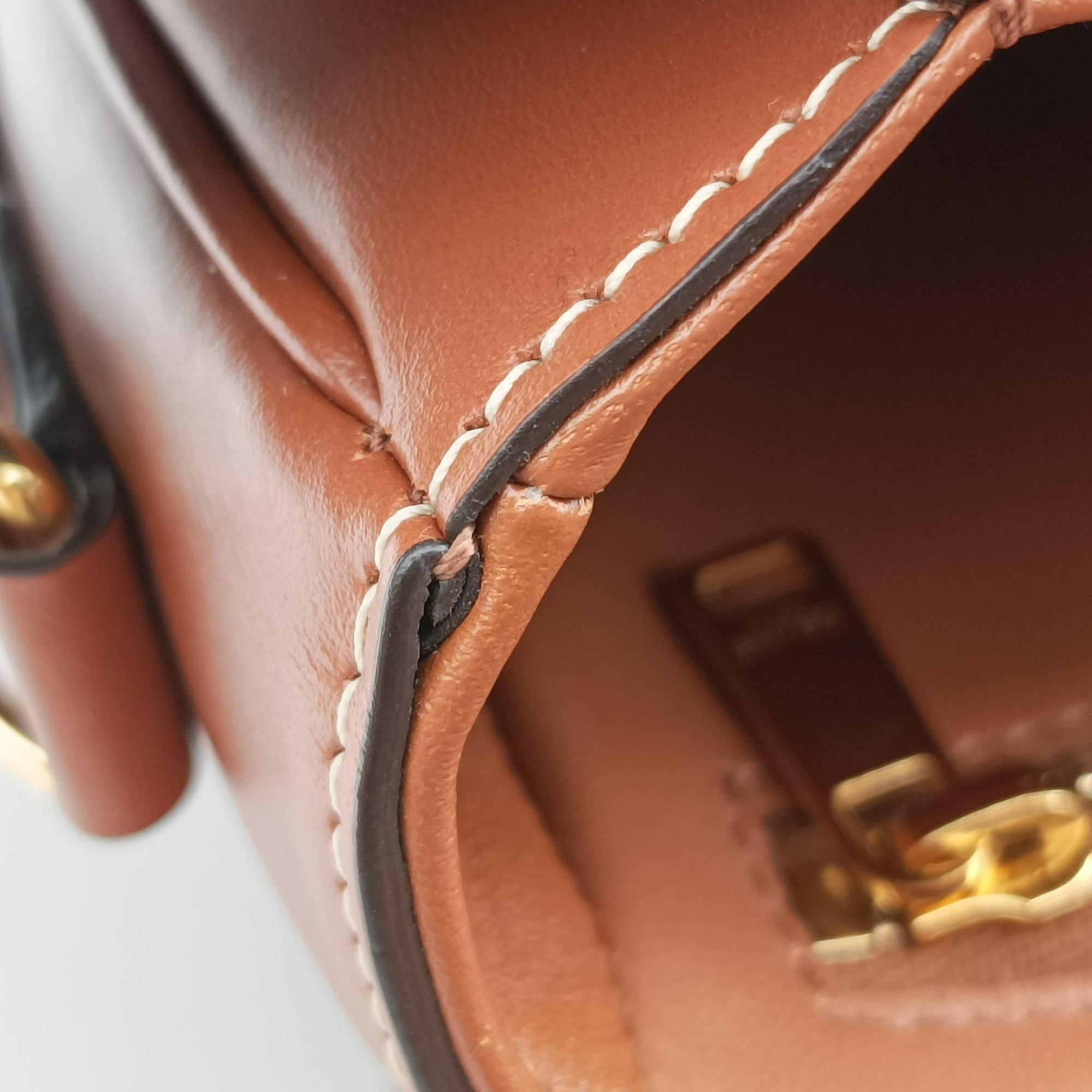 Teen Triomphe White×brown PVC coated canvas S-LM-3251ティーン トリオンフ ホワイト×ブラウン PVCコーティングキャンバス S-LM-3251