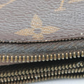 Pochette Double Zip Blooming Flowers brown×multicolor Monogram Canvas×calf leather M63905 GI0199ポシェット ドゥーブルジップ ブルーミングフラワー モノグラム/ブラウン×マルチカラー モノグラムキャンバス×カーフレザー M63905 GI0199