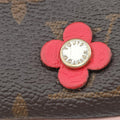 Pochette Double Zip Blooming Flowers brown×multicolor Monogram Canvas×calf leather M63905 GI0199ポシェット ドゥーブルジップ ブルーミングフラワー モノグラム/ブラウン×マルチカラー モノグラムキャンバス×カーフレザー M63905 GI0199