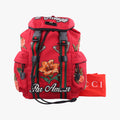Techno Vintage Web L'Aveugle Par Amour Embroidered Red canvas 478327 A02199779テクノ ヴィンテージ ウェブ ラヴーグル パル アムール 刺繍 レッド キャンバス 478327 A02199779