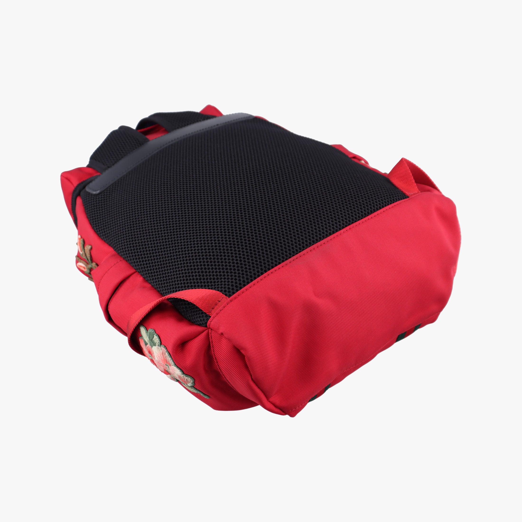 Techno Vintage Web L'Aveugle Par Amour Embroidered Red canvas 478327 A02199779テクノ ヴィンテージ ウェブ ラヴーグル パル アムール 刺繍 レッド キャンバス 478327 A02199779