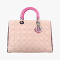 Lady Dior Pink × Bordeaux × Rose Red lambskin 15-BO-1114レディディオール ピンク × ボルドー × ローズレッド ラムスキン 15-BO-1114