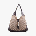 New Jackie Brown×Black Canvas×Leather 246907 C9097295ニュージャッキー ブラウン×ブラック キャンバス×レザー 246907 C9097295