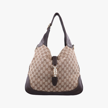 New Jackie Brown×Black Canvas×Leather 246907 C9097295ニュージャッキー ブラウン×ブラック キャンバス×レザー 246907 C9097295