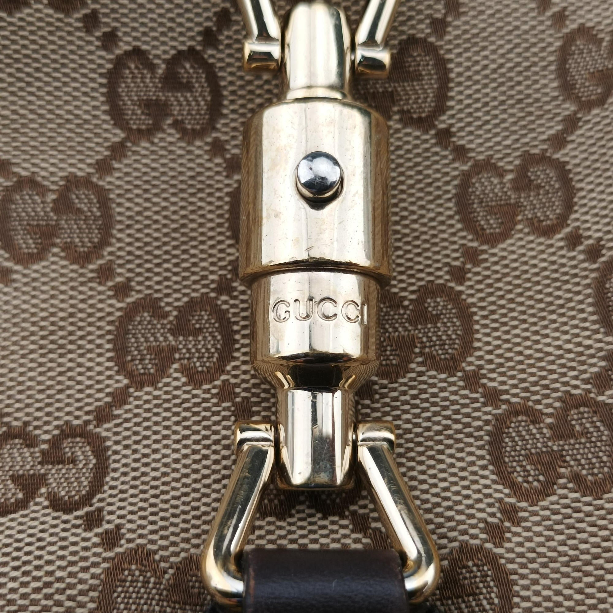 New Jackie Brown×Black Canvas×Leather 246907 C9097295ニュージャッキー ブラウン×ブラック キャンバス×レザー 246907 C9097295