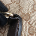 New Jackie Brown×Black Canvas×Leather 246907 C9097295ニュージャッキー ブラウン×ブラック キャンバス×レザー 246907 C9097295