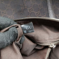 Abby Brown Canvas×Leather 265691 G011372157アビー ブラウン キャンバス×レザー 265691 G011372157