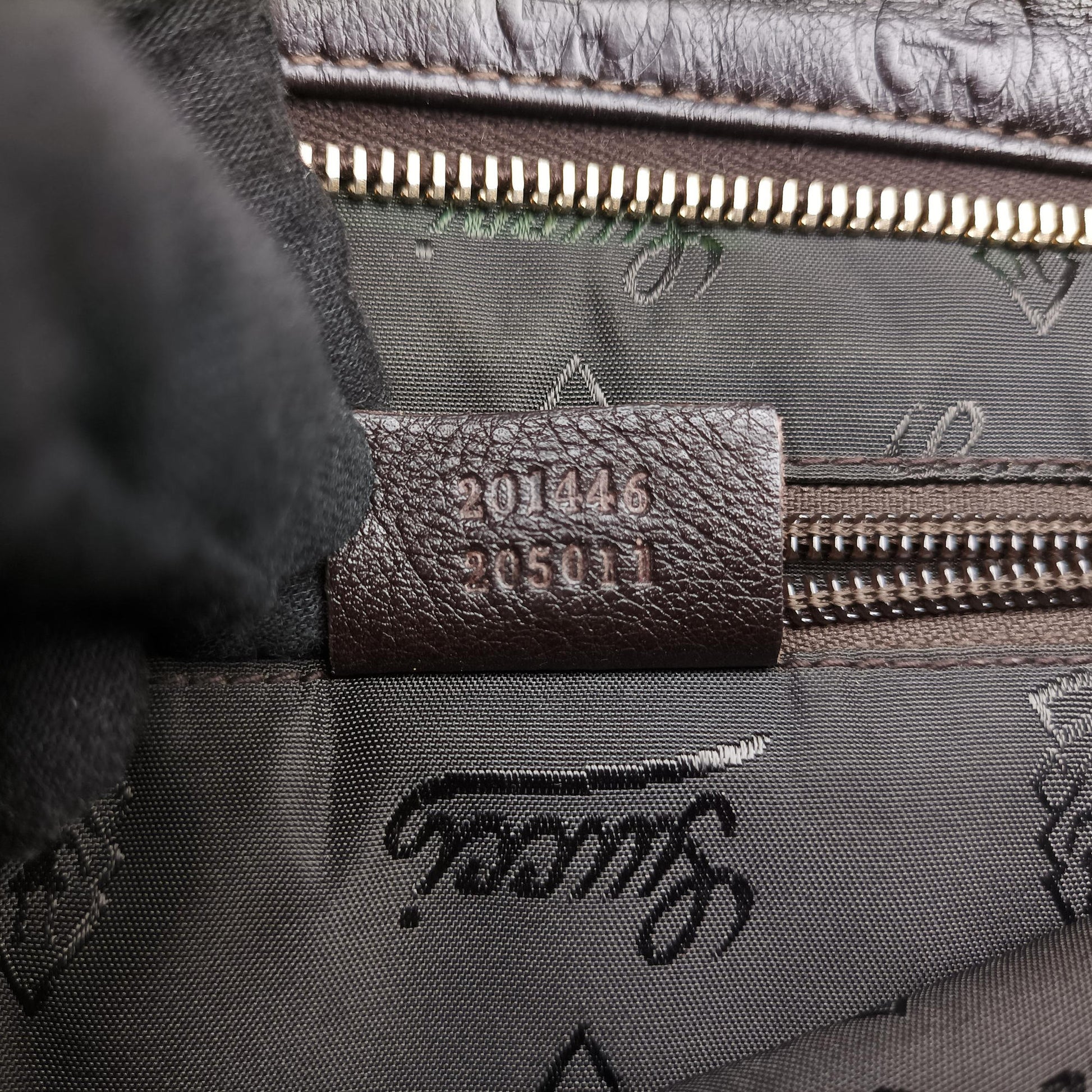 GG Imprime messenger Brown leather 201446 D4980131インプリメ メッセンジャー ブラウン レザー 201446 D4980131