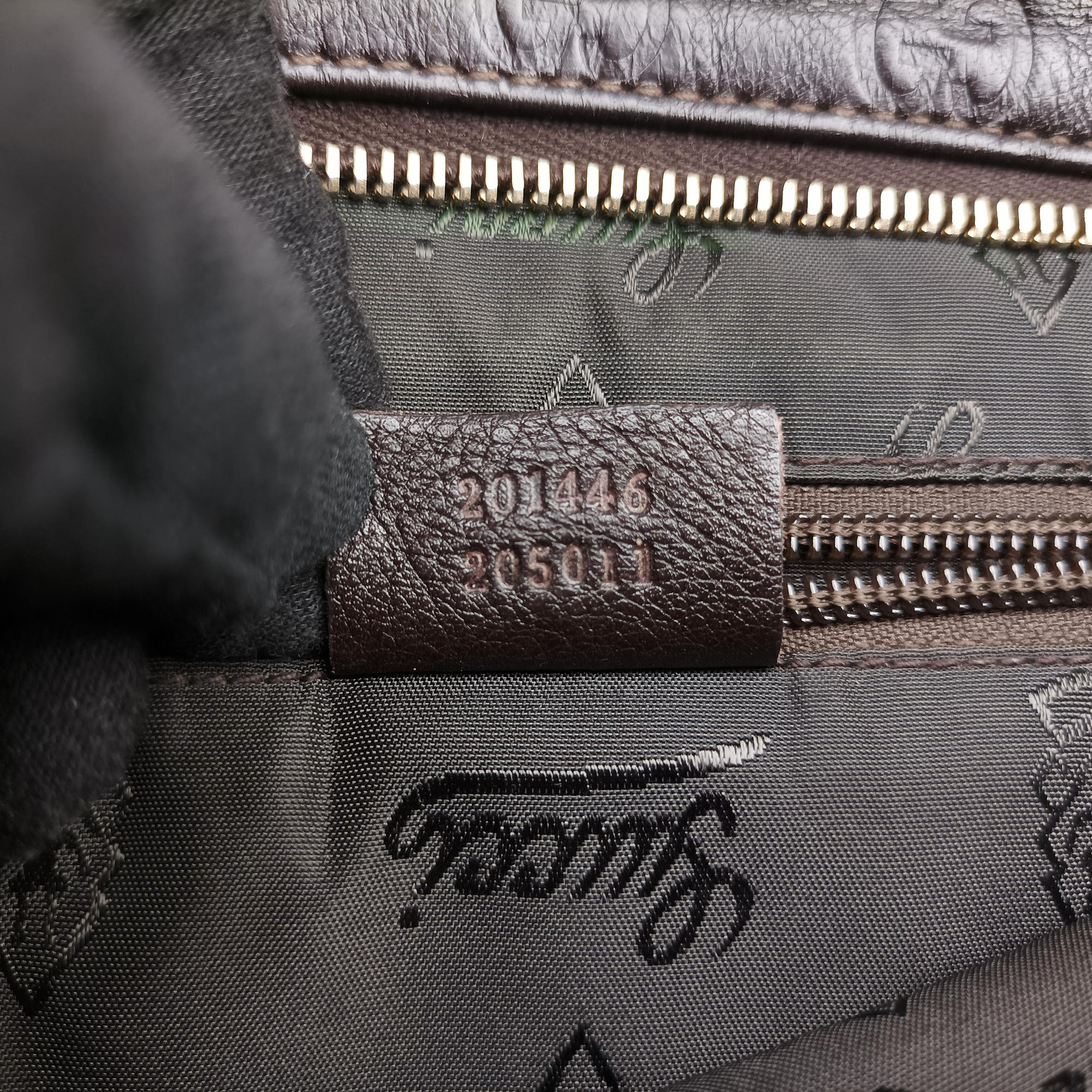 GG Imprime messenger Brown leather 201446 D4980131インプリメ メッセンジャー ブラウン レザー 201446 D4980131
