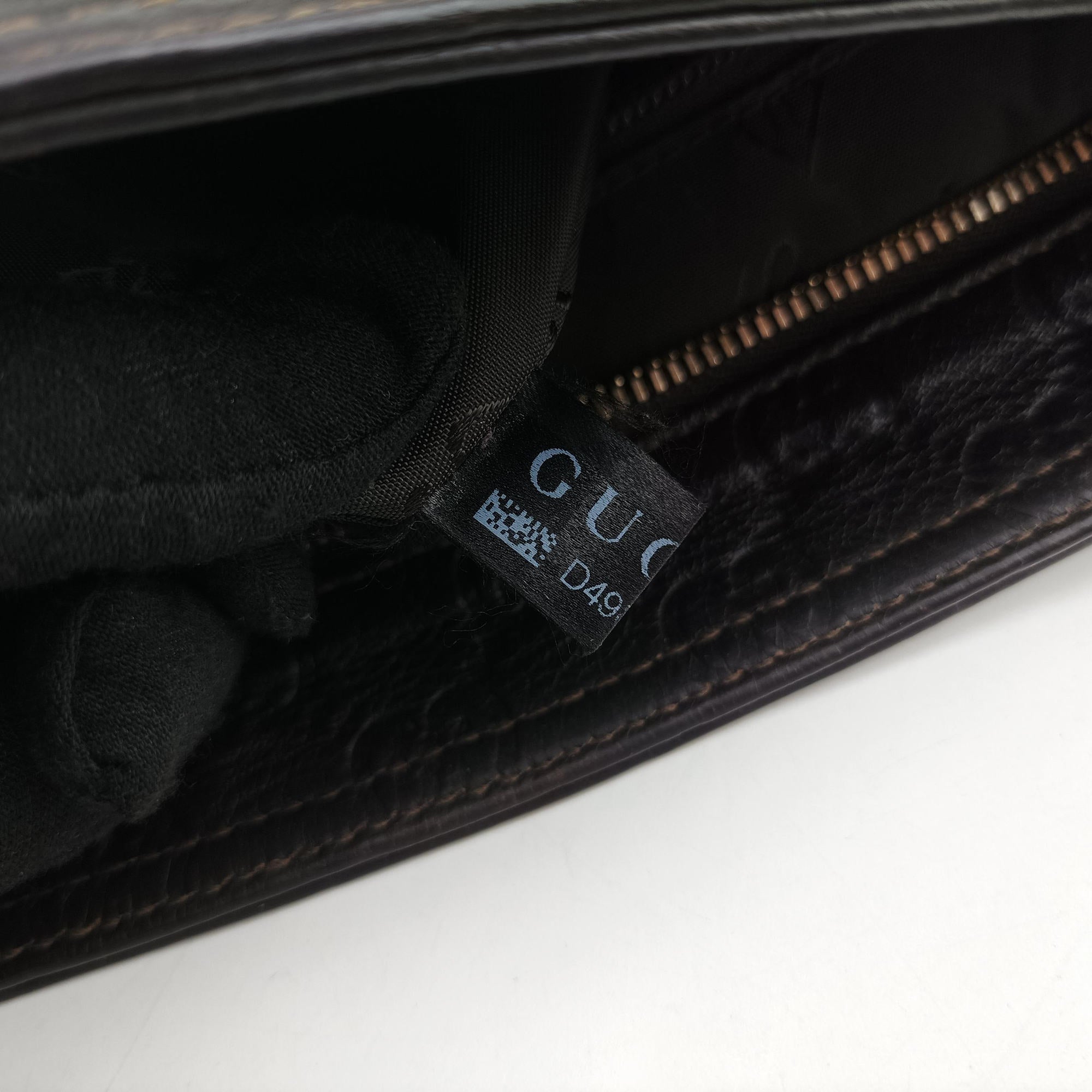 GG Imprime messenger Brown leather 201446 D4980131インプリメ メッセンジャー ブラウン レザー 201446 D4980131