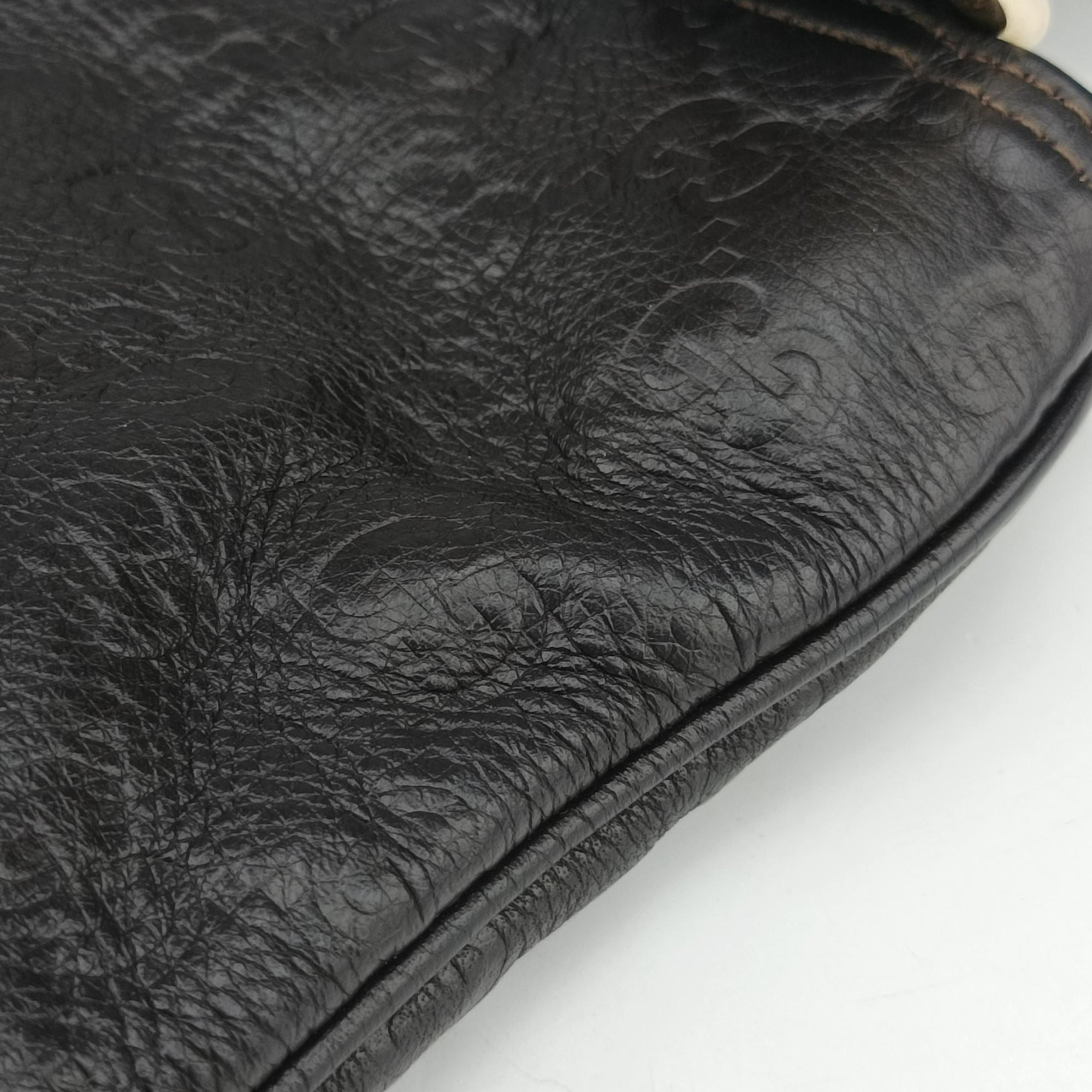 GG Imprime messenger Brown leather 201446 D4980131インプリメ メッセンジャー ブラウン レザー 201446 D4980131