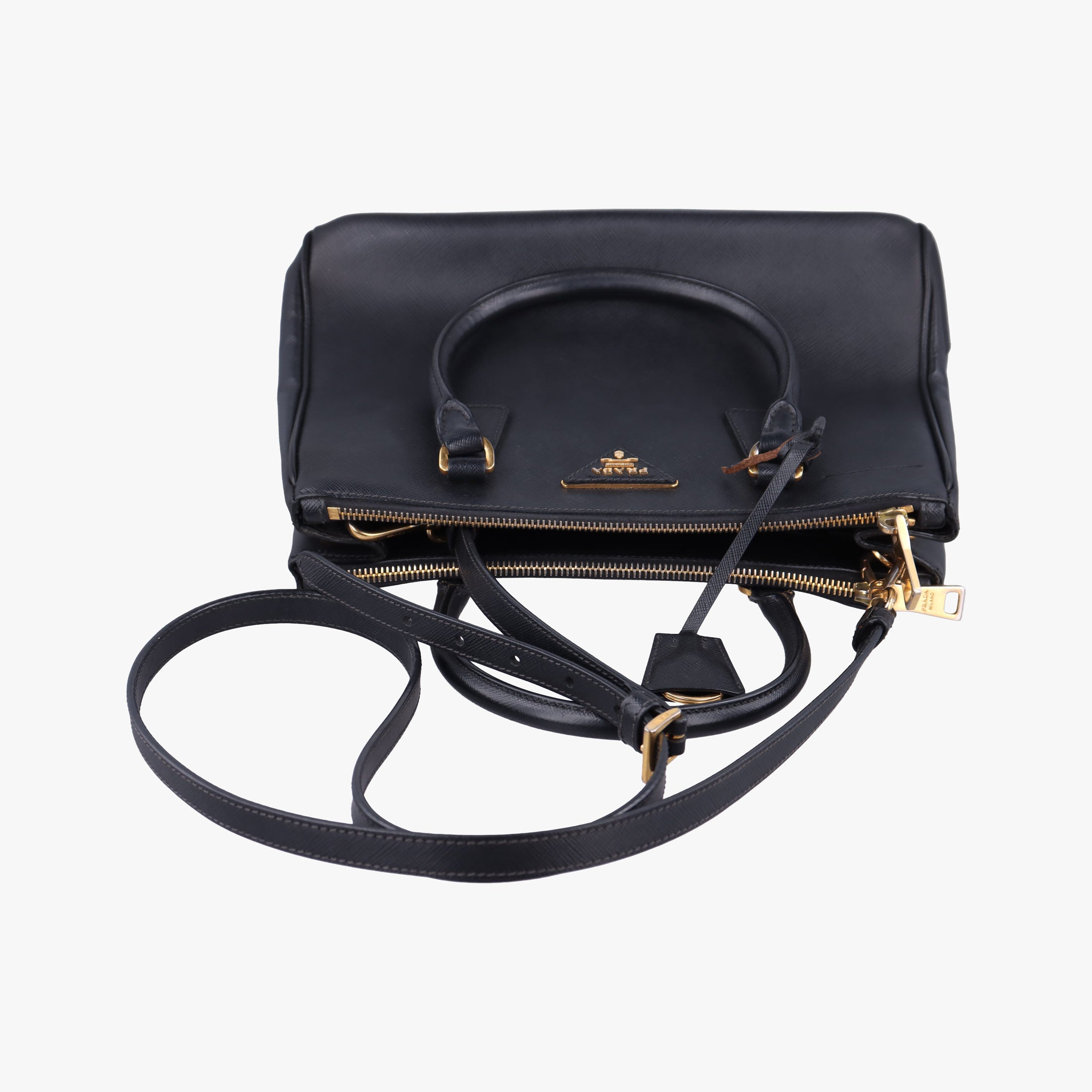 Galleria Black SAFFIANO Leather BN2274 103ガレリア ブラック サフィアーノレザー BN2274 103
