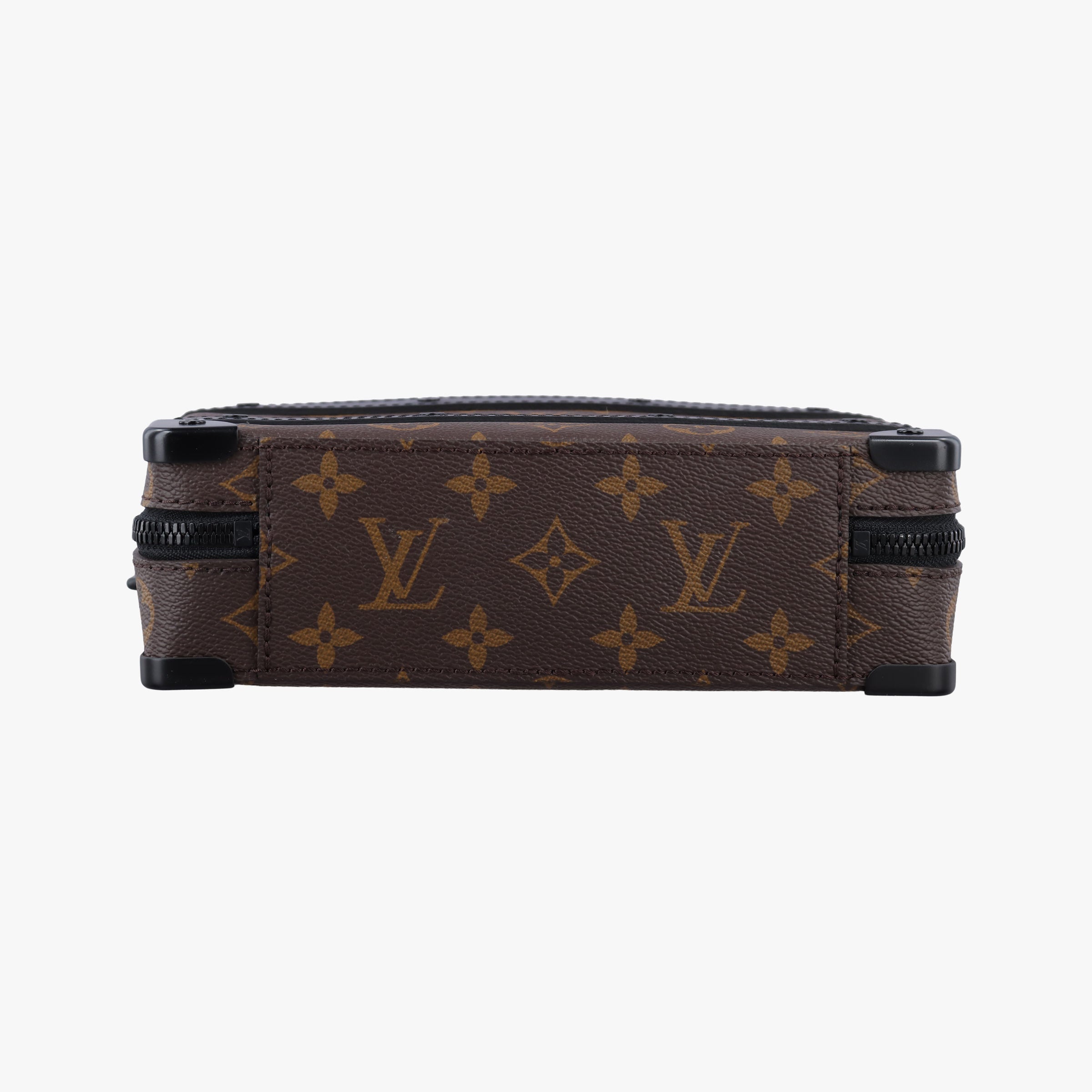 Handle Soft Trunk Brown×black Monogram Macassar×calf leather M45935 IC Chipハンドル ソフトトランク モノグラム/ブラウン×ブラック モノグラムマカサー×カーフレザー M45935 ICチップ