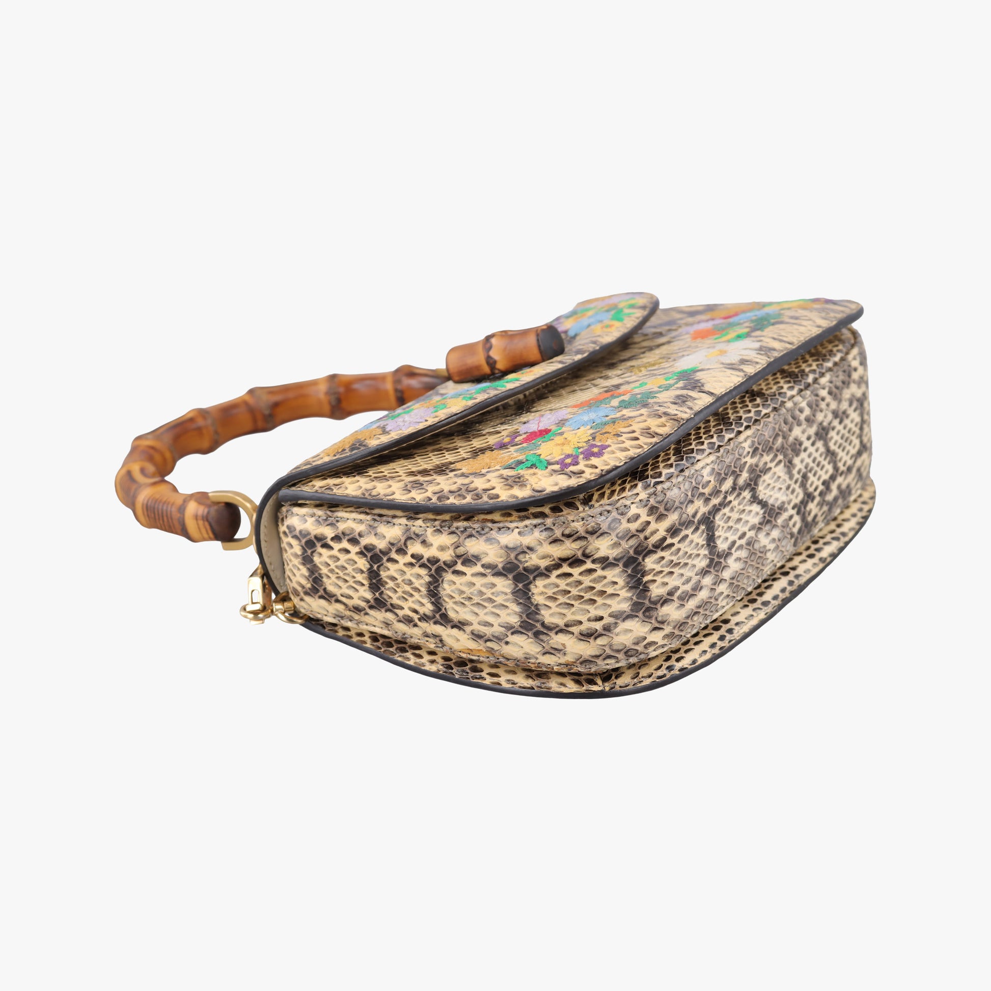 Bamboo Beige×Multi snakeskin 495880 E024438431バンブー ベージュ×マルチ ヘビ革 495880 E024438431