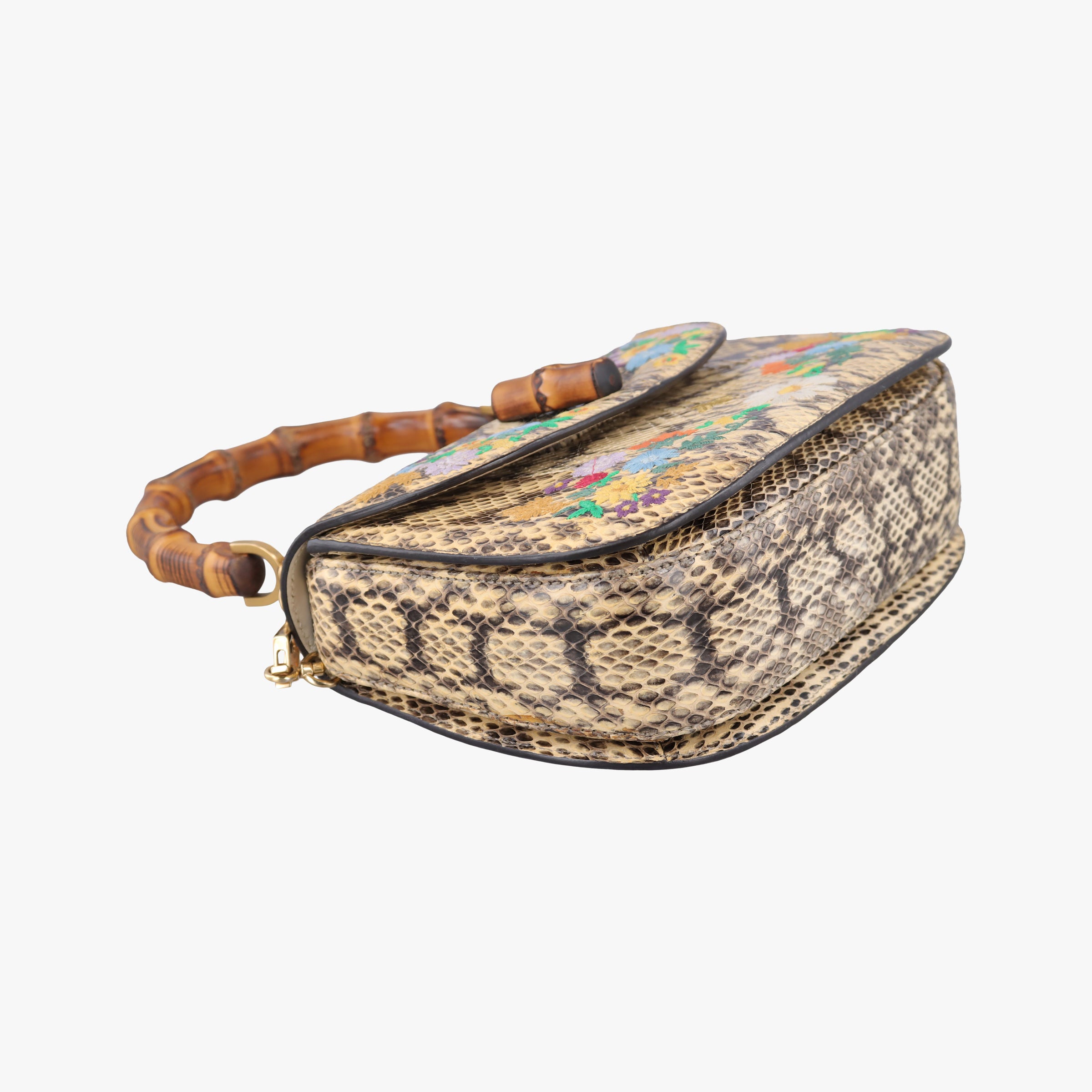 Bamboo Beige×Multi snakeskin 495880 E024438431バンブー ベージュ×マルチ ヘビ革 495880 E024438431