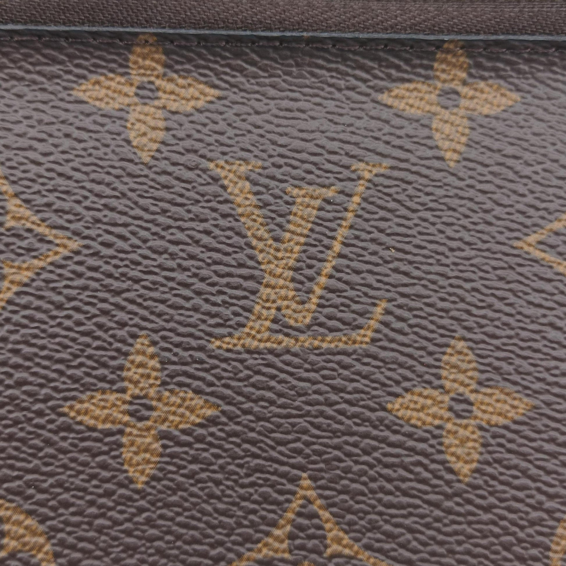 Pochette Double Zip Blooming Flowers brown×multicolor Monogram Canvas×calf leather M63905 GI4198 IC Chipポシェット ドゥーブルジップ ブルーミングフラワー モノグラム/ブラウン×マルチカラー モノグラムキャンバス×カーフレザー M63905 GI4198 ICチップ