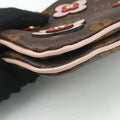 Pochette Double Zip Blooming Flowers brown×multicolor Monogram Canvas×calf leather M63905 GI4198 IC Chipポシェット ドゥーブルジップ ブルーミングフラワー モノグラム/ブラウン×マルチカラー モノグラムキャンバス×カーフレザー M63905 GI4198 ICチップ