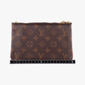Pochette Double Zip Blooming Flowers brown×multicolor Monogram Canvas×calf leather M63905 GI4198 IC Chipポシェット ドゥーブルジップ ブルーミングフラワー モノグラム/ブラウン×マルチカラー モノグラムキャンバス×カーフレザー M63905 GI4198 ICチップ