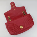 GG Marmont Red Leather 443497 G023466172GGマーモント レッド レザー 443497 G023466172