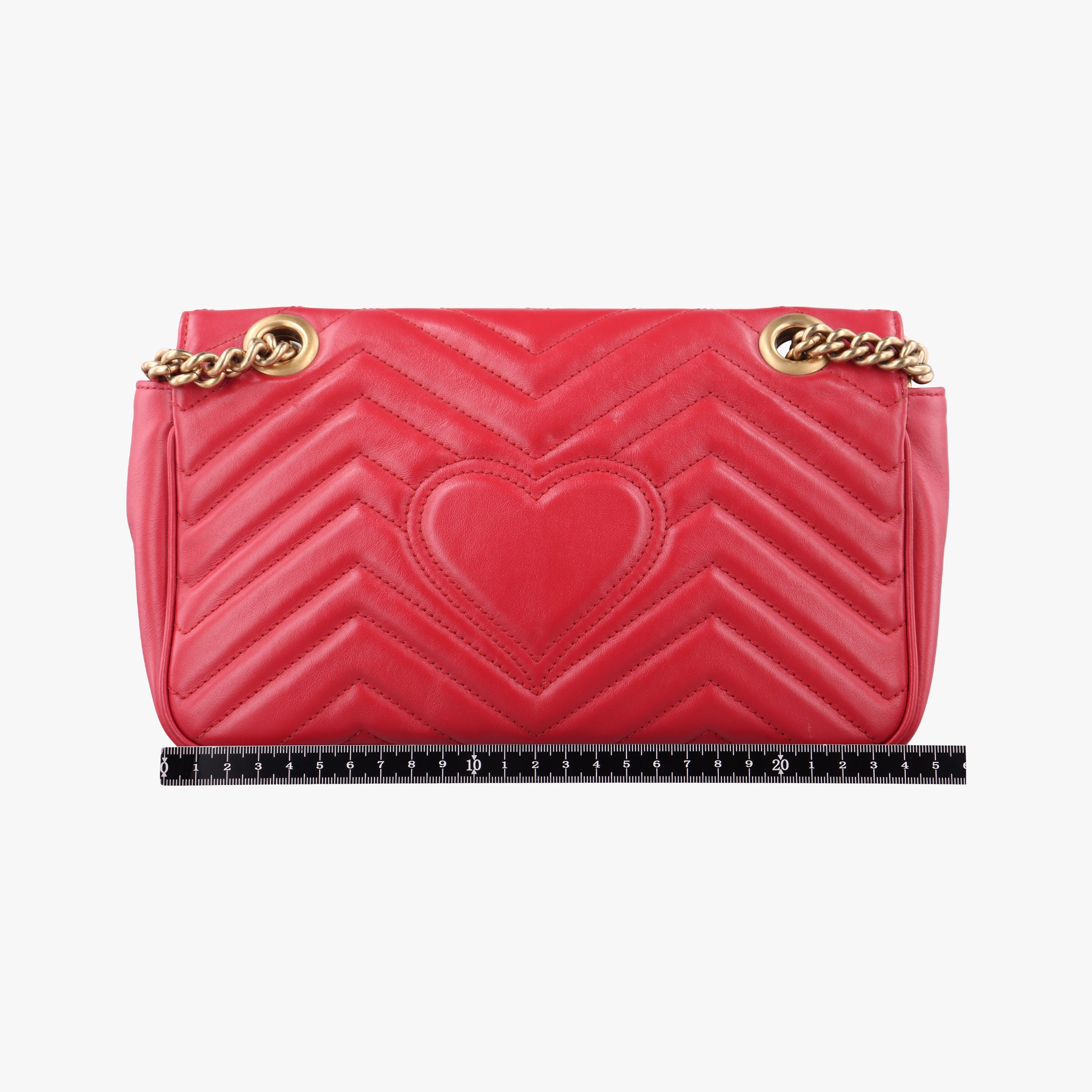 GG Marmont Red Leather 443497 G023466172GGマーモント レッド レザー 443497 G023466172