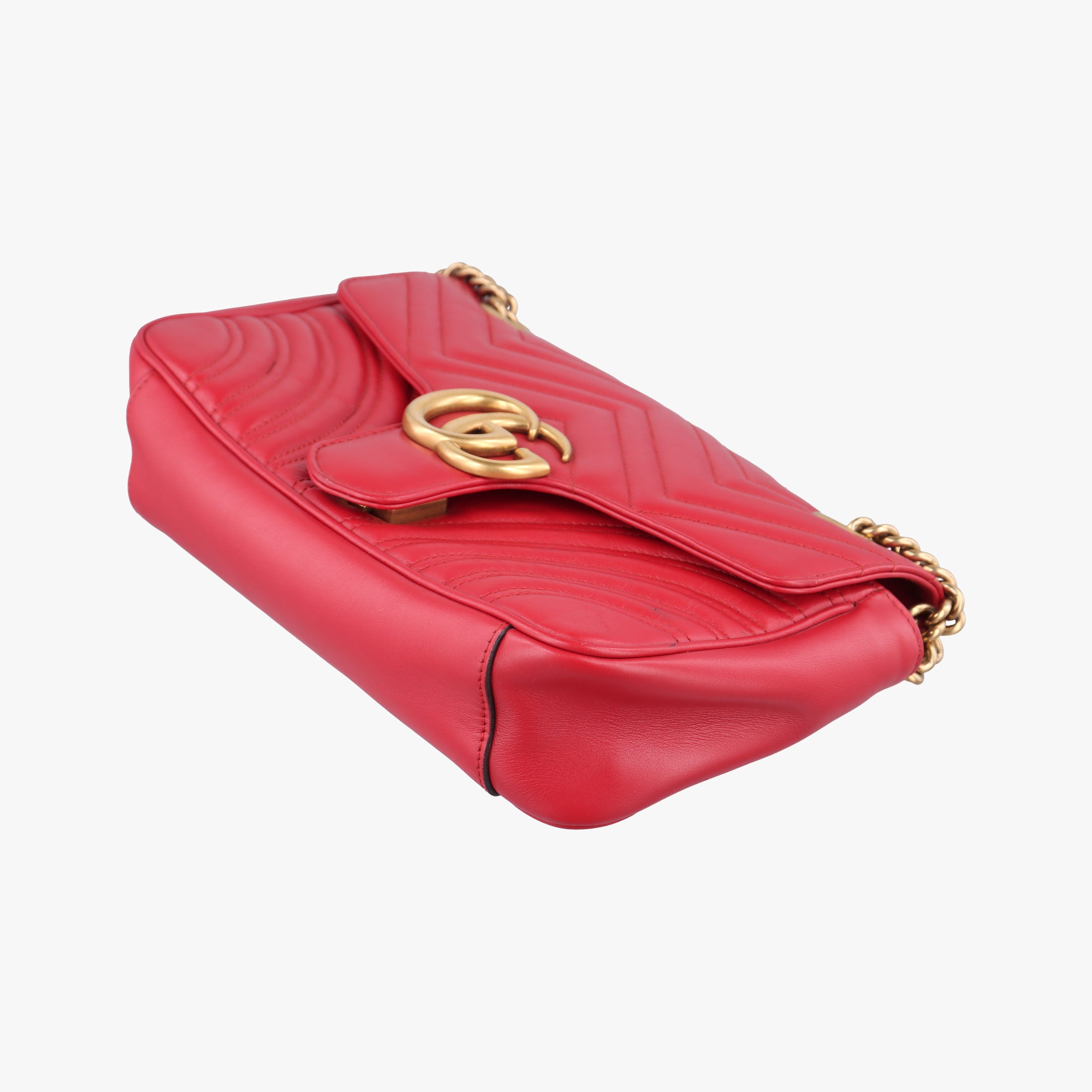 GG Marmont Red Leather 443497 G023466172GGマーモント レッド レザー 443497 G023466172