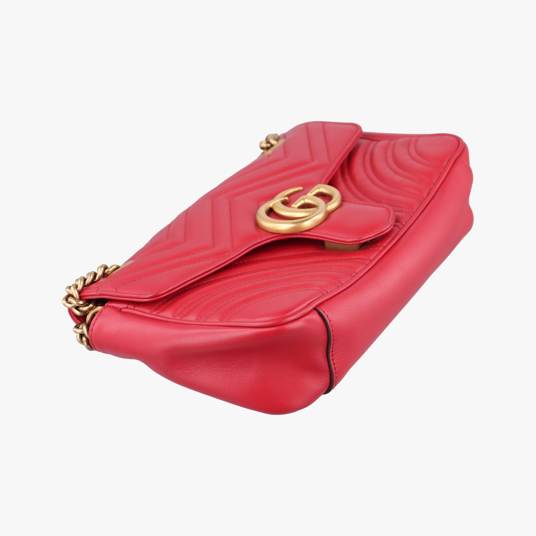 GG Marmont Red Leather 443497 G023466172GGマーモント レッド レザー 443497 G023466172