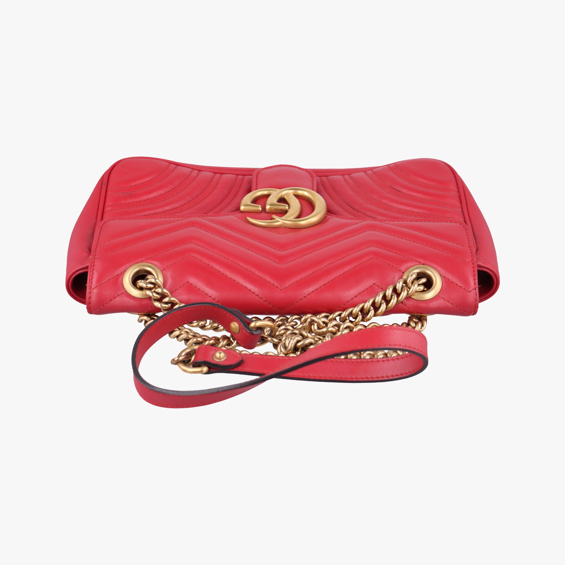 GG Marmont Red Leather 443497 G023466172GGマーモント レッド レザー 443497 G023466172