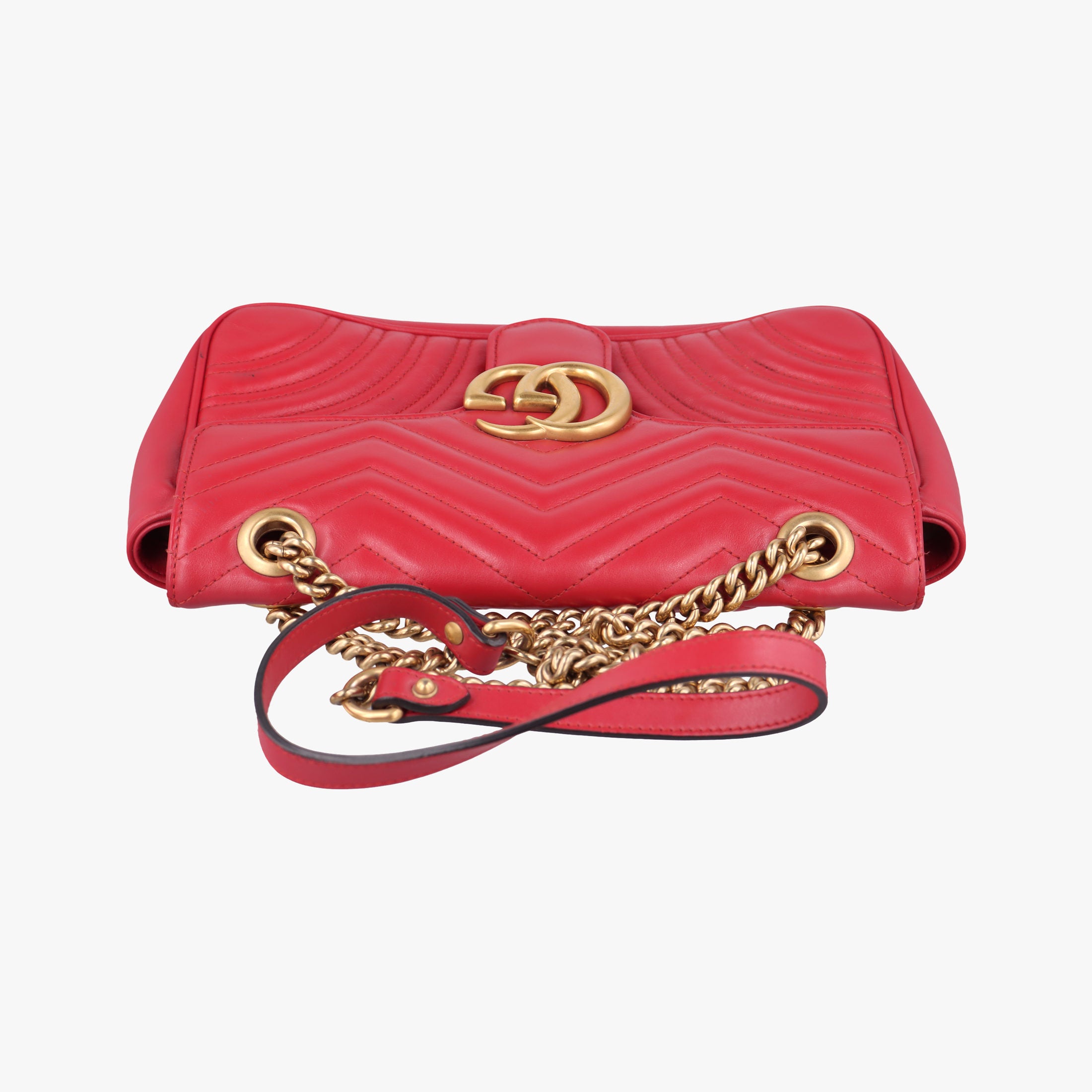 GG Marmont Red Leather 443497 G023466172GGマーモント レッド レザー 443497 G023466172