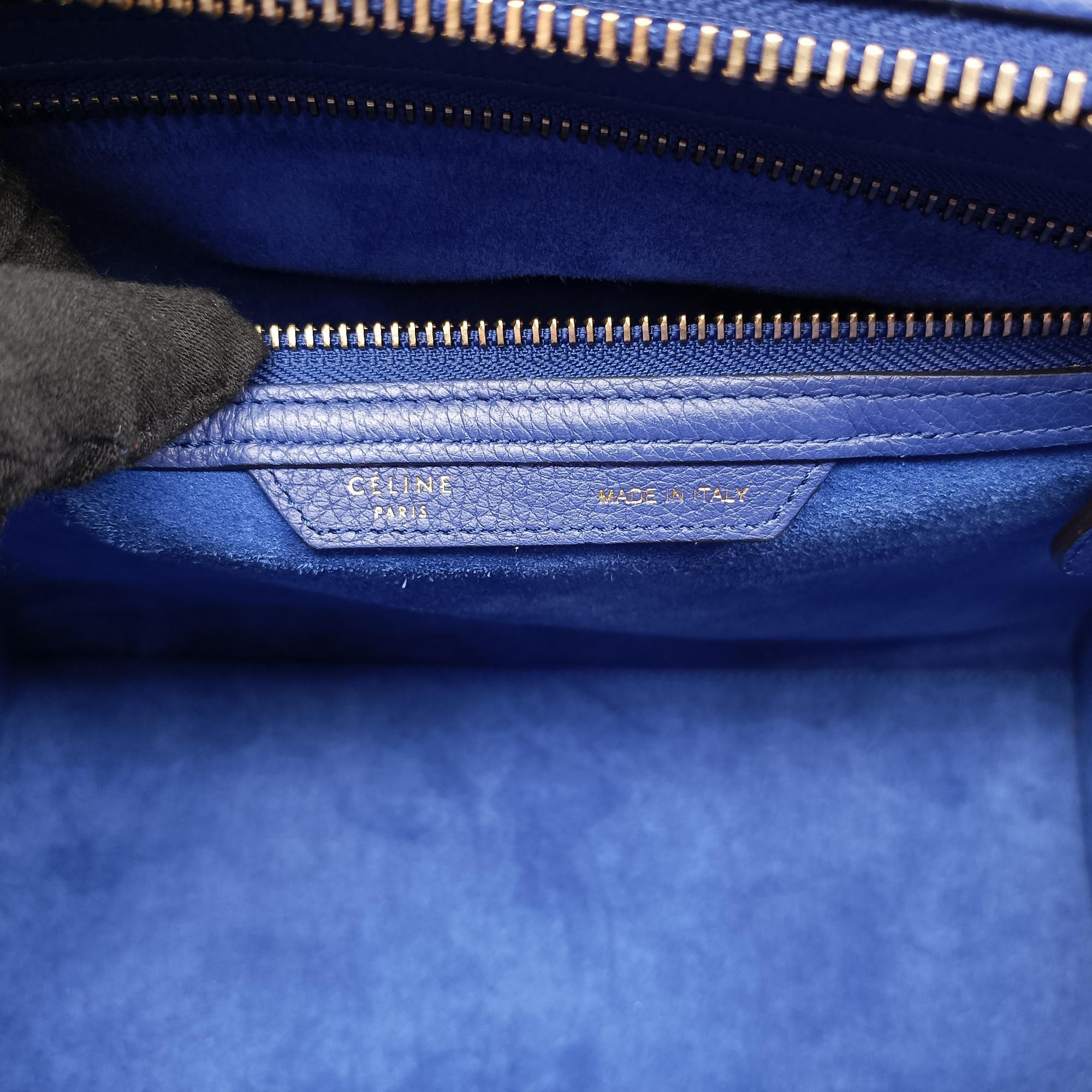 Luggage Mini Shopper Blue leather F-LA-0174 F-CT-0164ラゲージミニショッパー ブルー レザー F-LA-0174 F-CT-0164