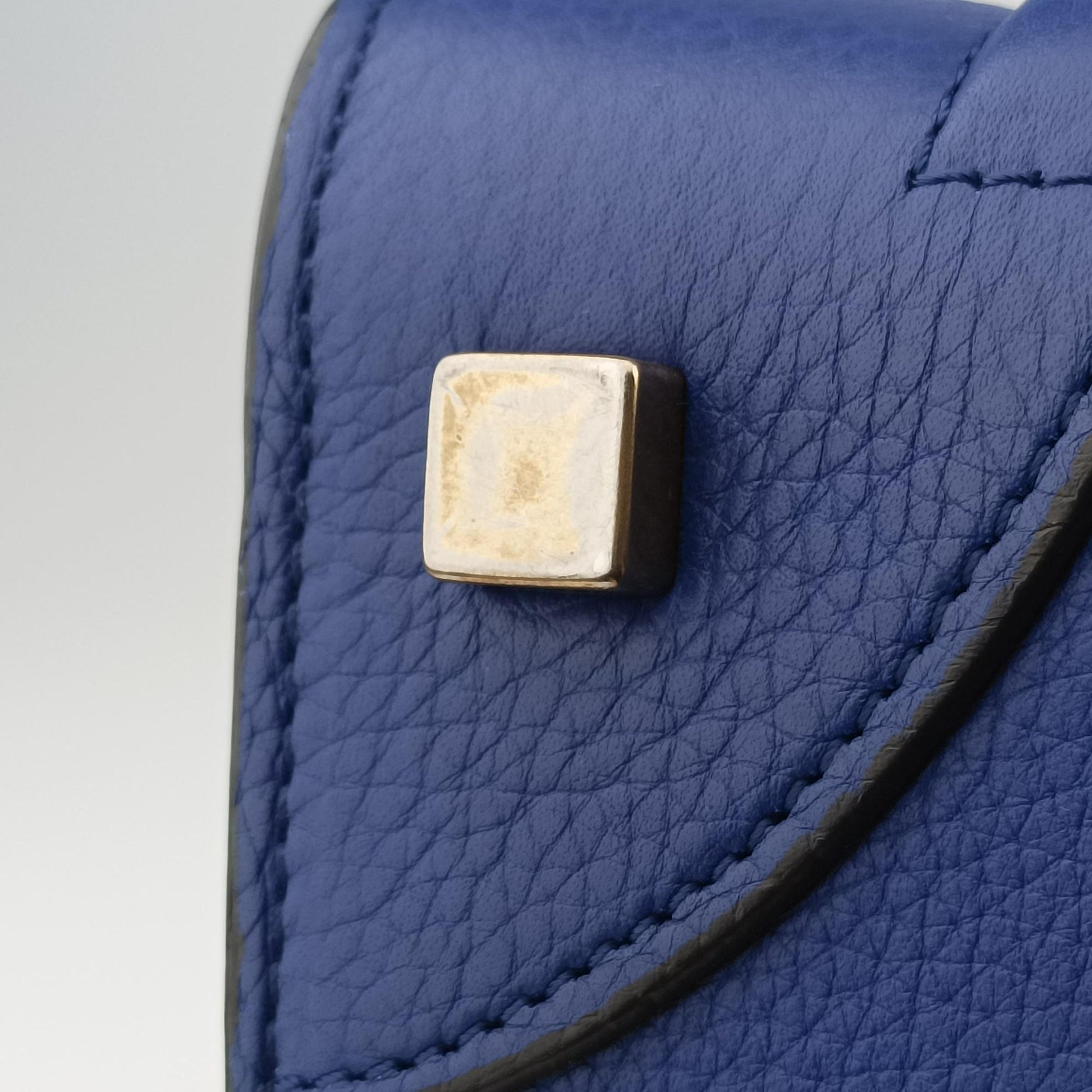 Luggage Mini Shopper Blue leather F-LA-0174 F-CT-0164ラゲージミニショッパー ブルー レザー F-LA-0174 F-CT-0164