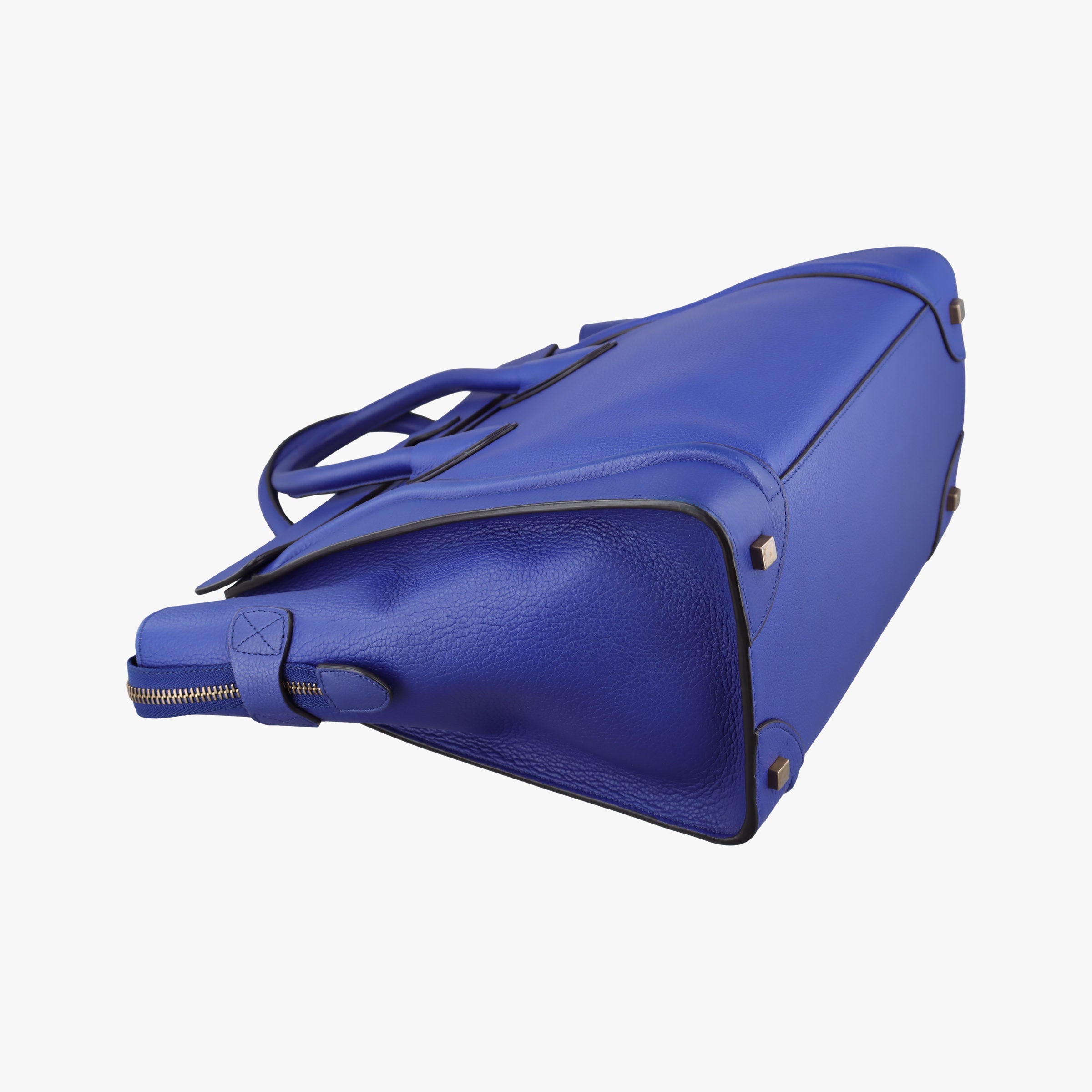 Luggage Mini Shopper Blue leather F-LA-0174 F-CT-0164ラゲージミニショッパー ブルー レザー F-LA-0174 F-CT-0164