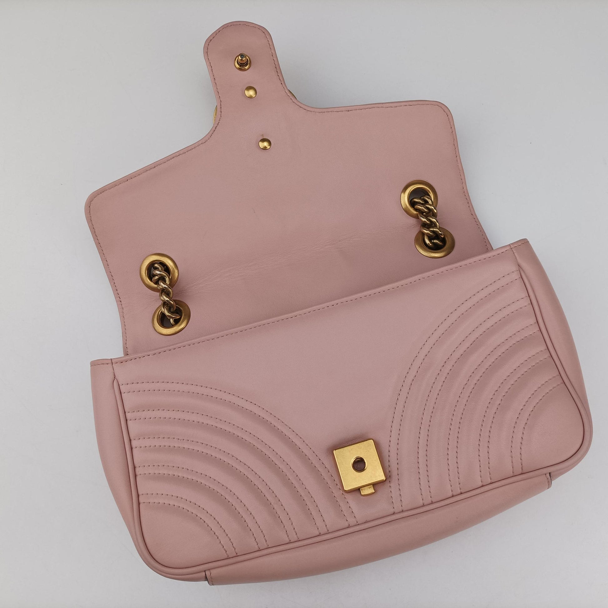 GG Marmont Pink Leather 443497 I024284789GGマーモント ピンク レザー 443497 I024284789