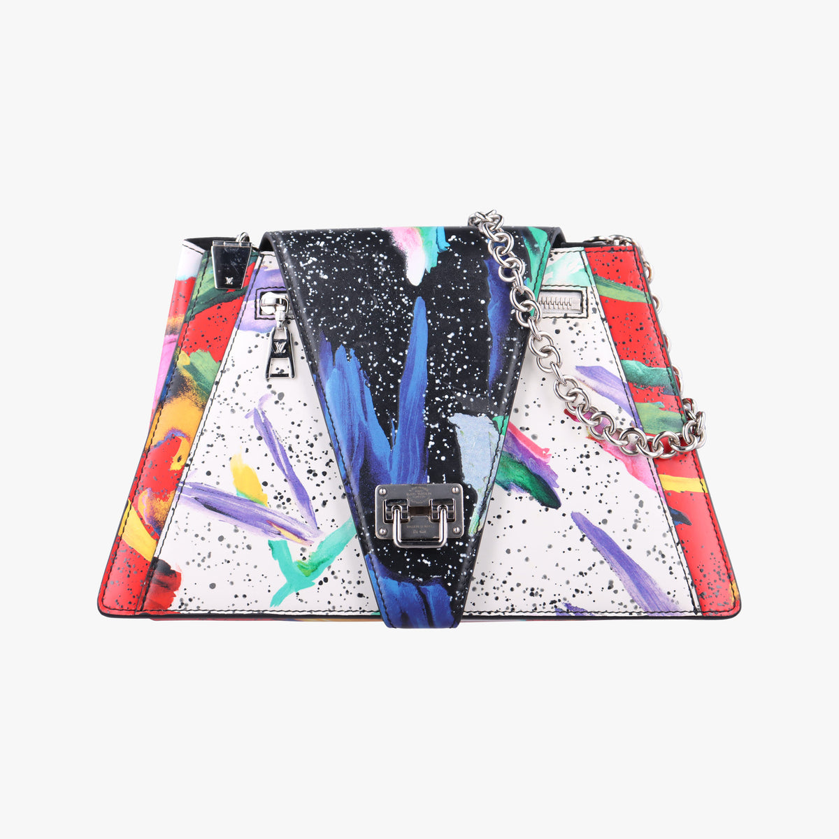 Splash Print Trapeze Bag Multicolor Leather M53791 PL0189 IC Chipスプラッシュプリント トラペーズバッグ マルチカラー レザー M53791 PL0189 ICチップ