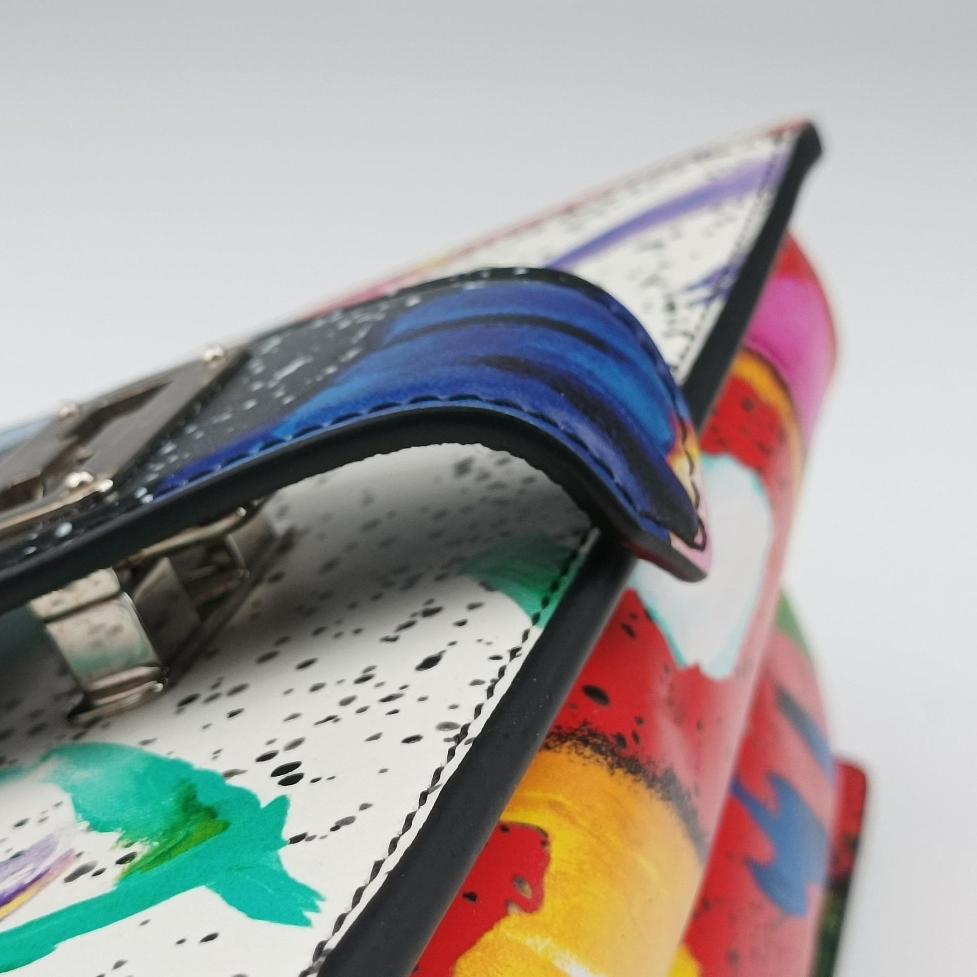 Splash Print Trapeze Bag Multicolor Leather M53791 PL0189 IC Chipスプラッシュプリント トラペーズバッグ マルチカラー レザー M53791 PL0189 ICチップ