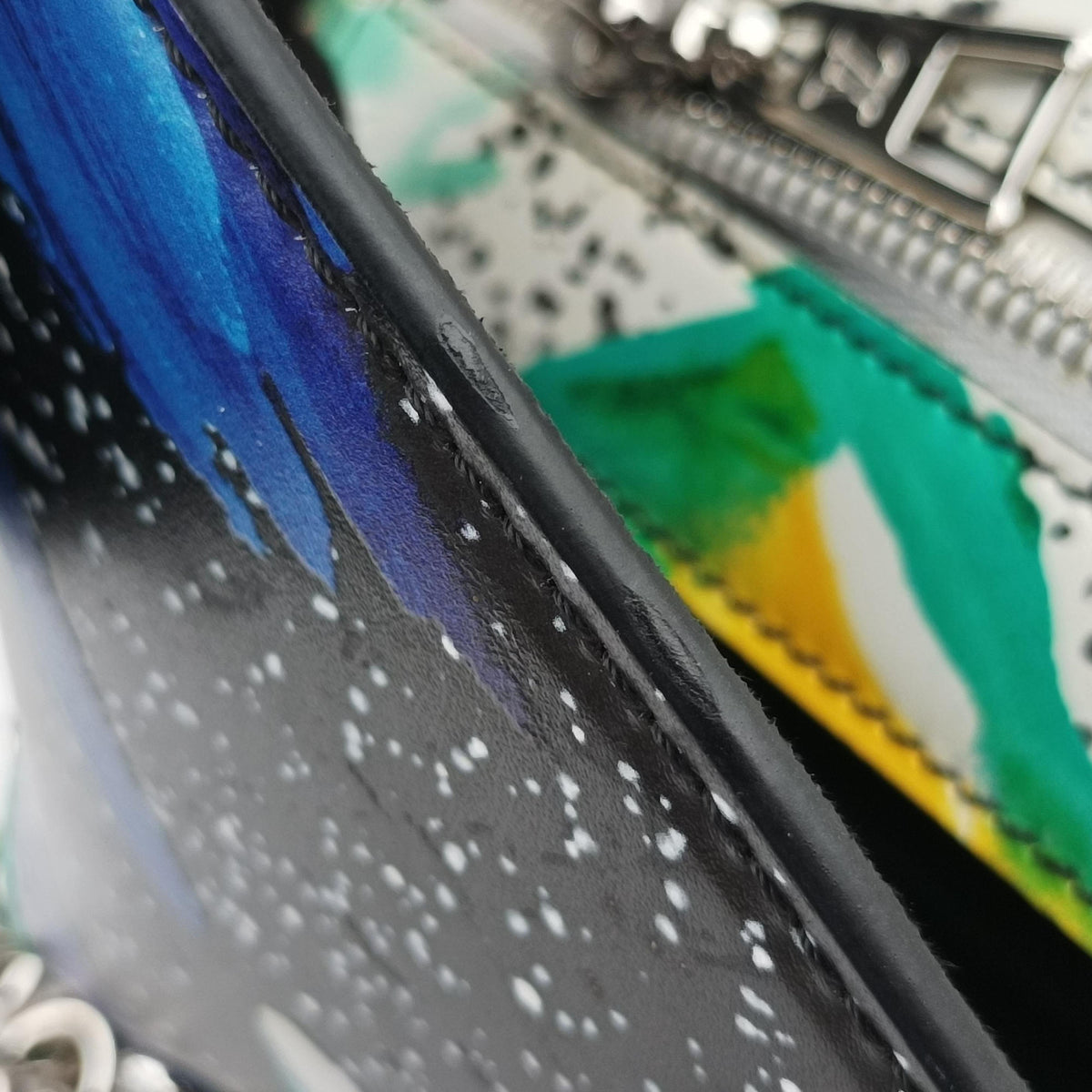 Splash Print Trapeze Bag Multicolor Leather M53791 PL0189 IC Chipスプラッシュプリント トラペーズバッグ マルチカラー レザー M53791 PL0189 ICチップ